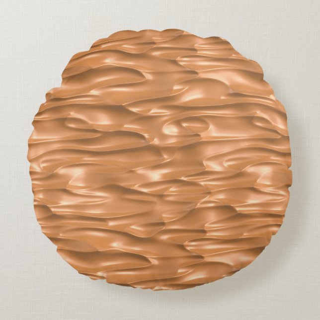 Peanut Butter Spread Round Pillow (Front)