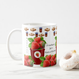 Peanut Butter Strawberry Jam Mug