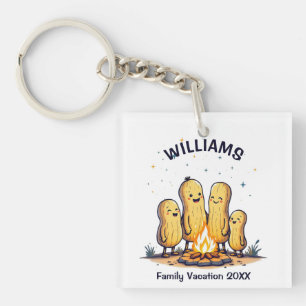Peanut Campfire Keychain