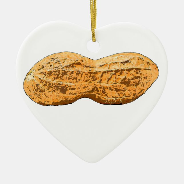 peanut ceramic ornament (Front)
