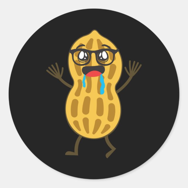 Peanut Classic Round Sticker (Front)