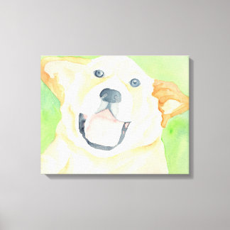 Peanut Cute Beagle Canvas Wrap Print