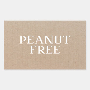 Peanut Free Allergy Safe Culinary Sticker