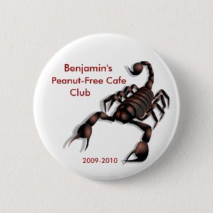 Peanut-Free Cafe Club 2 Inch Round Button