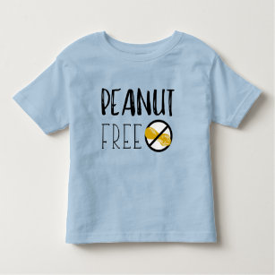 Peanut Free Symbol Peanut Allergy Alert Toddler T-shirt