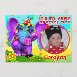 Peanut Party Birthday Invite- "The GiggleBellies" Invitation