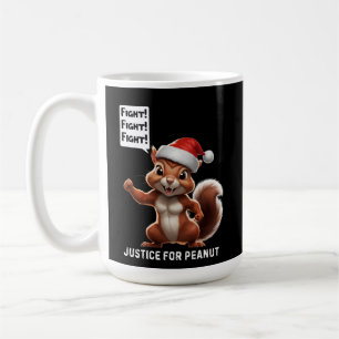 Peanut the Squirrel Christmas Funny Conservative Coffee Mug