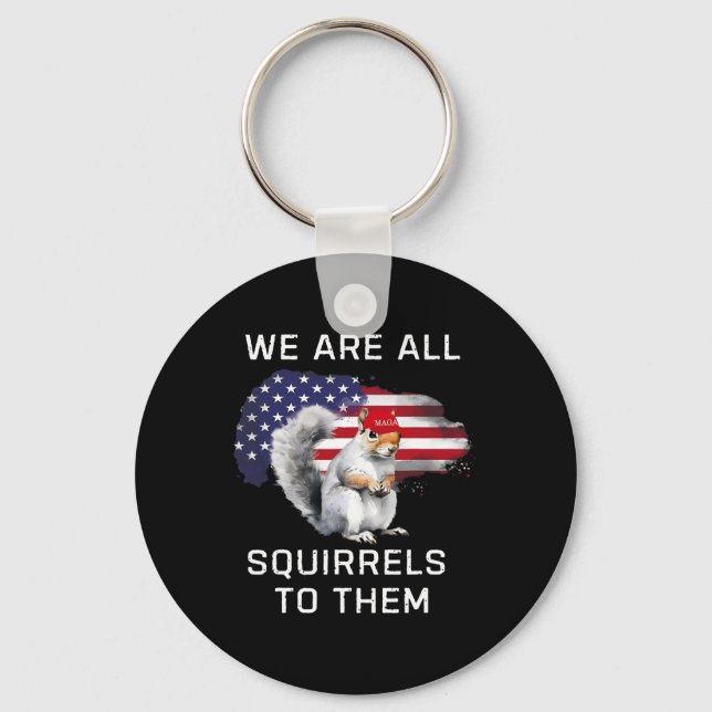Peanut The Squirrel - Justice For Peanut Mega Pean Keychain (Front)