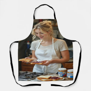 Peanutbutter and Jelly Sandwich Custom Apron