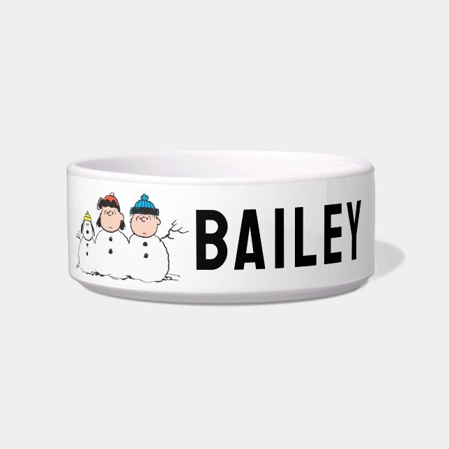 Peanuts | 3 Person Snowman Bowl (Front)