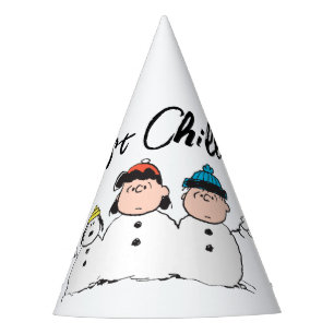 Peanuts   3 Person Snowman Party Hat