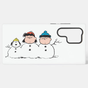 Peanuts   3 Person Snowman Samsung Galaxy Case