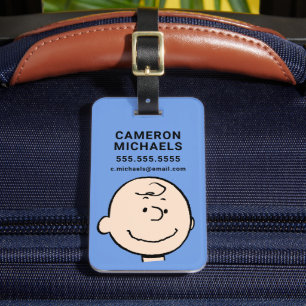 Peanuts A Charlie Brown Smile Luggage Tag