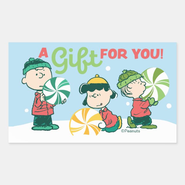 Peanuts | A Gift For You Sticker (Front)