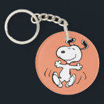 Peanuts | A Snoopy Happy Dance Keychain<br><div class="desc">Snoopy is the loveable pet beagle of Charlie Brown in the comic strip Peanuts by Charles M. Schulz. Check out this cute Peanuts design featuring this loveable dog.</div>