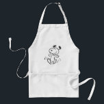 Peanuts | A Snoopy Happy Dance Standard Apron<br><div class="desc">Snoopy is the loveable pet beagle of Charlie Brown in the comic strip Peanuts by Charles M. Schulz. Check out this cute Peanuts design featuring this loveable dog.</div>