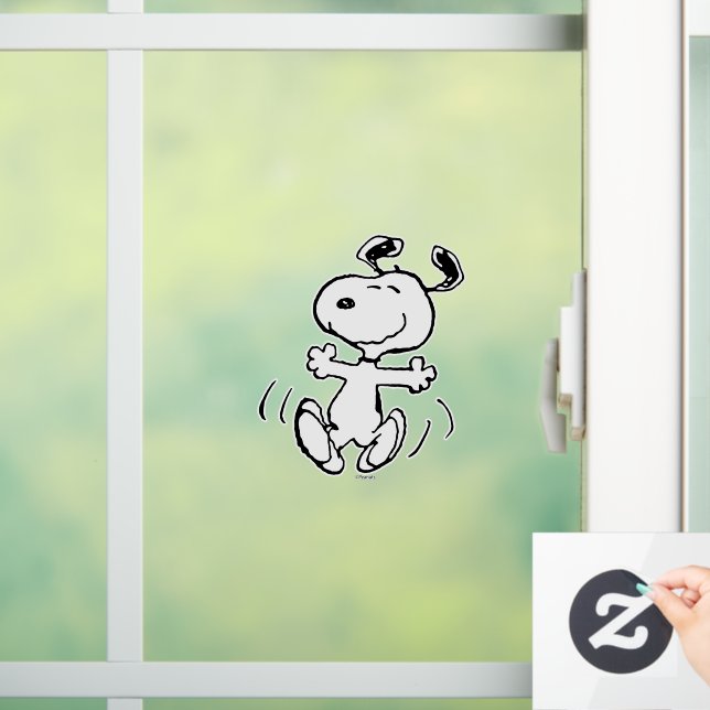 Peanuts | A Snoopy Happy Dance Window Cling (Home)