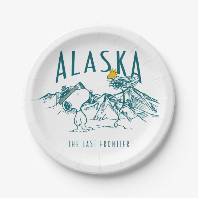 Peanuts | Alaska The Last Frontier Paper Plate (Front)