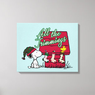 Peanuts   All The Trimmings Canvas Print
