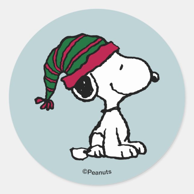 Peanuts | All The Trimmings Classic Round Sticker (Front)