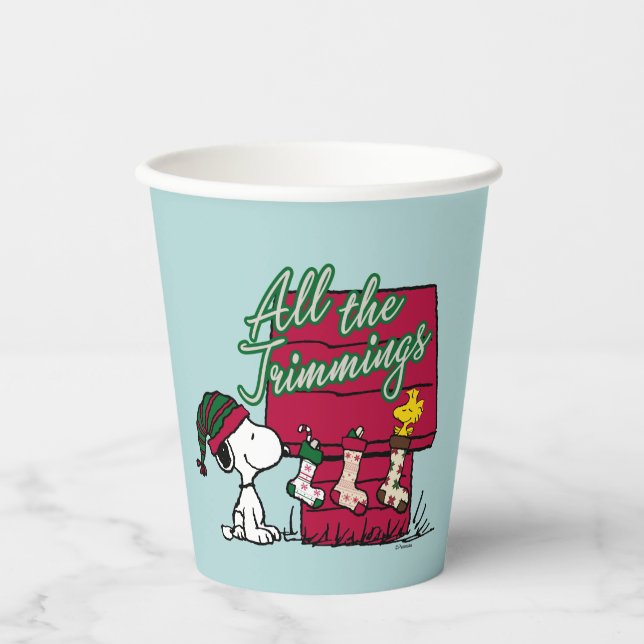 Peanuts | All The Trimmings Paper Cups (Front)
