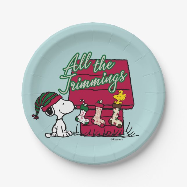 Peanuts | All The Trimmings Paper Plate (Front)