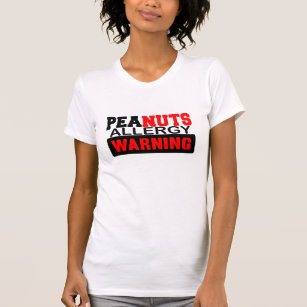 Peanuts Allergy Warning T-Shirt