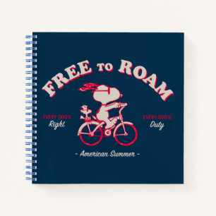 Peanuts   American Summer Free To Roam Notebook