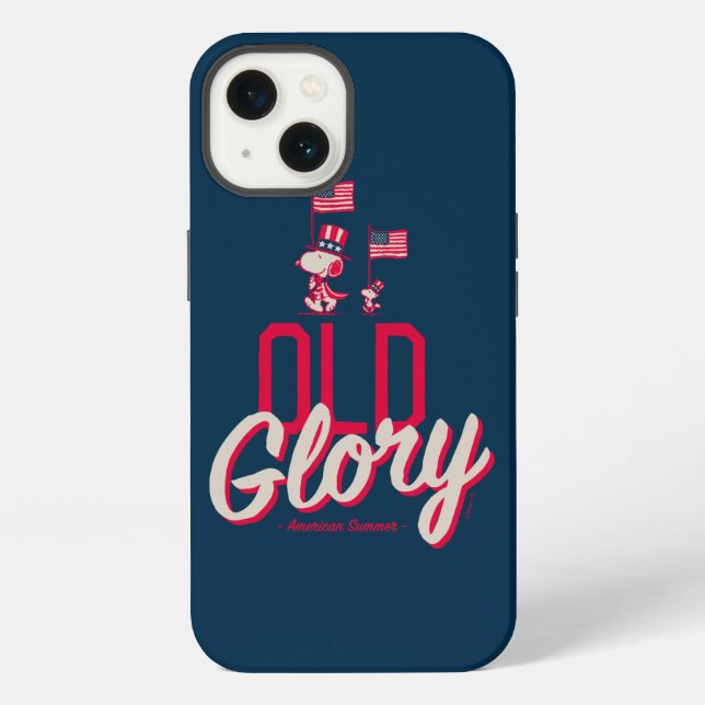 Peanuts | American Summer Old Glory iPhone Case (Back)
