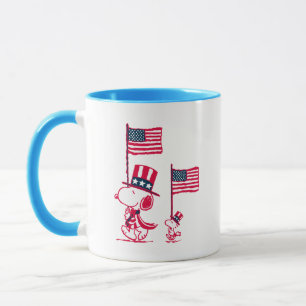 Peanuts   American Summer Old Glory Mug