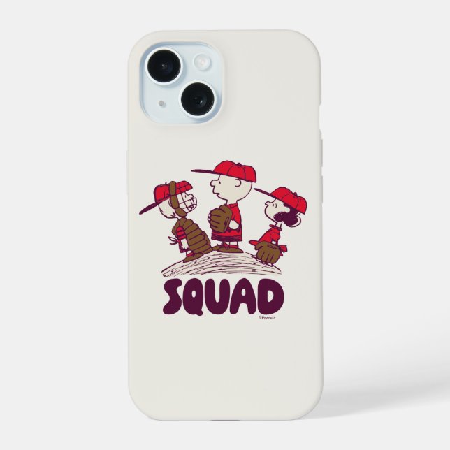 Peanuts | Baseball Squad iPhone 15 Case (Back)
