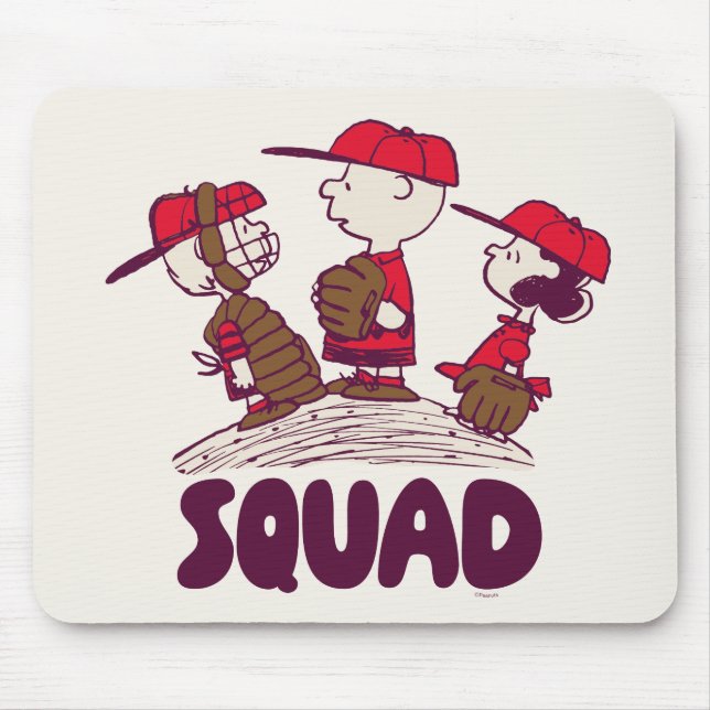 Peanuts | Baseball Squad Mouse Pad (Front)