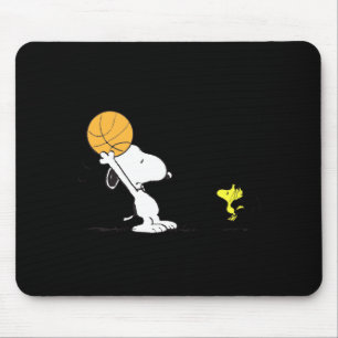 Peanuts basketball t shirt mouse pad