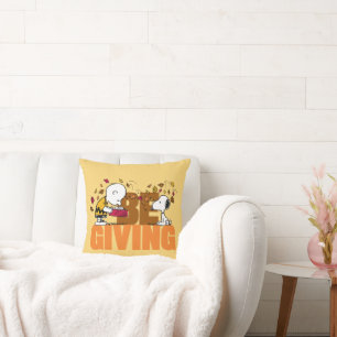 Peanuts   Be Giving Throw Pillow