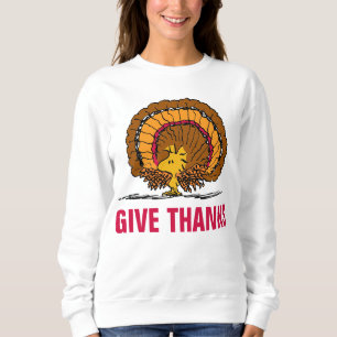 Peanuts   Be Thankful Woodstock Turkey Sweatshirt