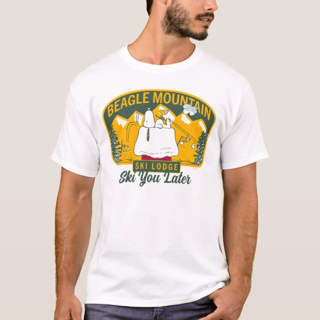 Peanuts | Beagle Mountain Ski Lodge T-Shirt (Front)