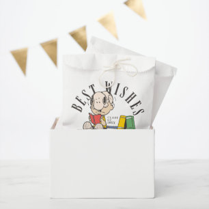 Peanuts Best Wishes Graduation Snoopy Reading Favour Bag