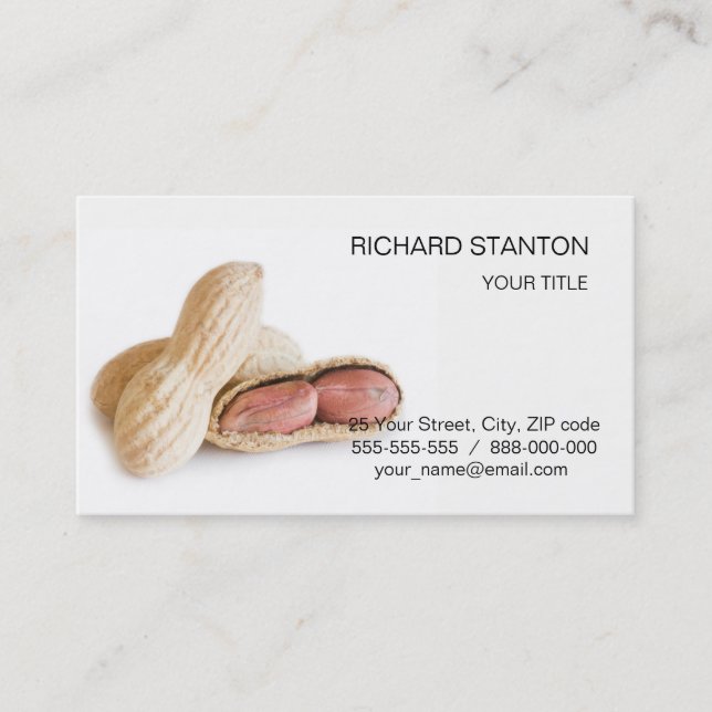Peanuts Business Card (Front)
