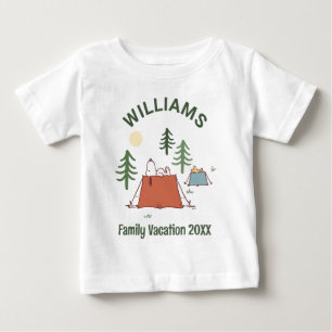 Peanuts Camping Family Vacation Baby T-Shirt