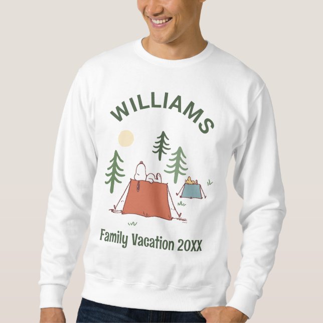 Peanuts | Camping Family Vacation Sweatshirt (Front)