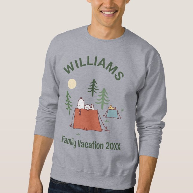 Peanuts | Camping Family Vacation Sweatshirt (Front)