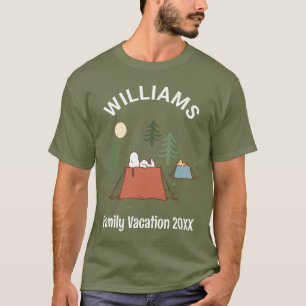 Peanuts Camping Family Vacation T-Shirt