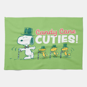 Peanuts   Candy Cane Cuties Kitchen Towel