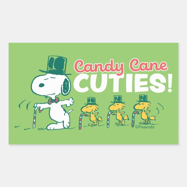 Peanuts | Candy Cane Cuties Sticker (Front)