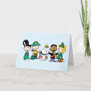 Peanuts Candy Crew Halloween Gang Card