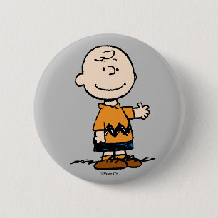 Peanuts   Charlie Brown 2 Inch Round Button
