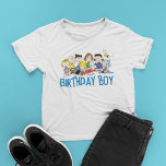 Peanuts | Charlie Brown and Gang Birthday Boy T-Shirt<br><div class="desc">Make the birthday boy feel extra special with the Peanuts Charlie Brown and Gang Birthday Boy T-Shirt! Featuring the beloved Peanuts gang—Charlie Brown, Snoopy, Lucy, Linus, and more—this vibrant design is perfect for celebrating a fun-filled Peanuts-themed birthday. The playful artwork captures the nostalgic charm of the iconic comic strip while...</div>