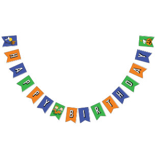 Peanuts   Charlie Brown and Gang Birthday Bunting Bunting Flags