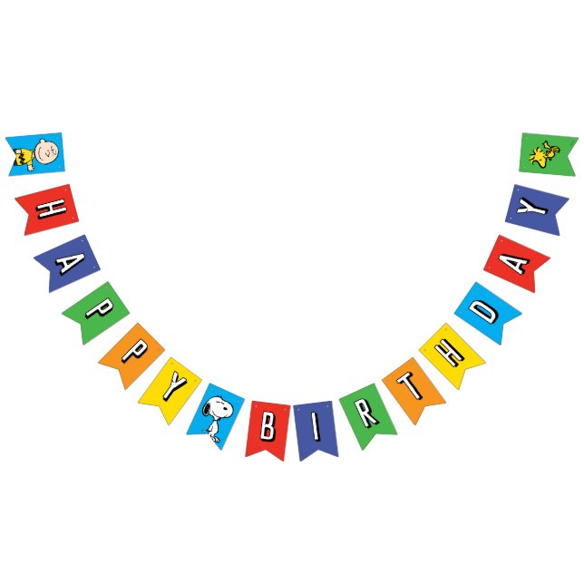 Peanuts | Charlie Brown and Gang Birthday Bunting Flags (All)