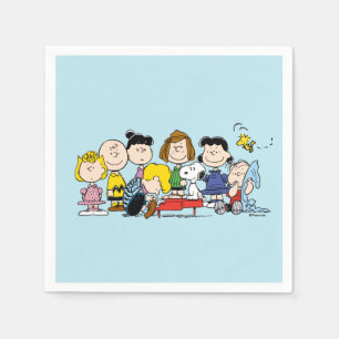 Peanuts   Charlie Brown and Gang Napkin